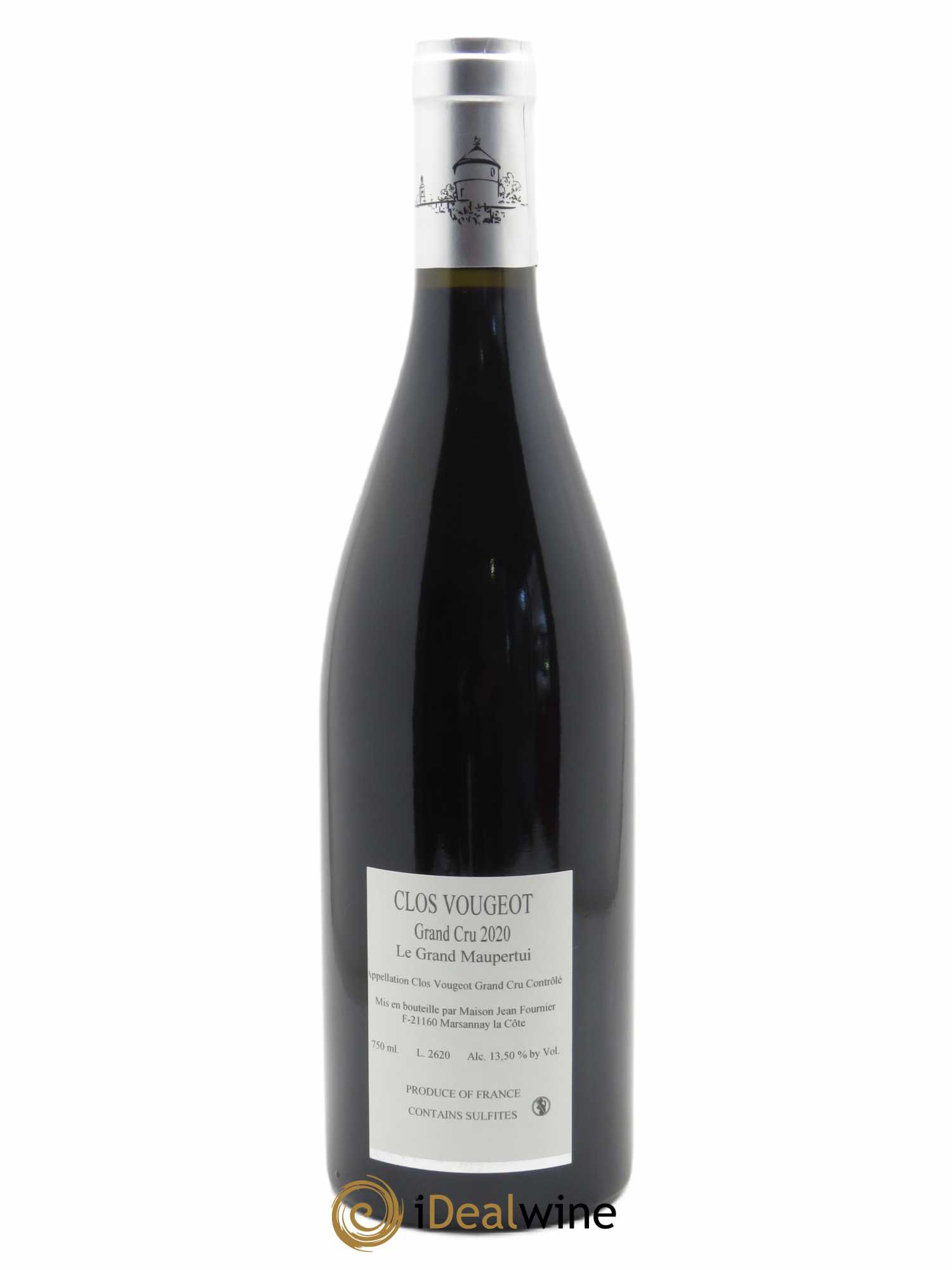 Clos de Vougeot Le Grand Maupertuis Jean Fournier (Domaine)  2020 - Lot de 1 Bouteille