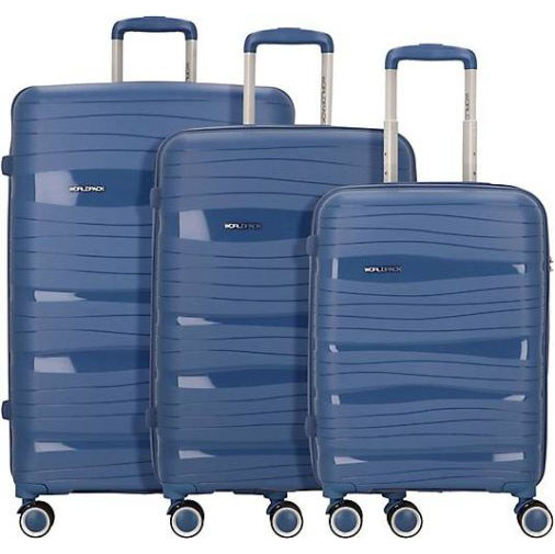 WORLDPACK Miami 4 Rollen Kofferset 3-teilig