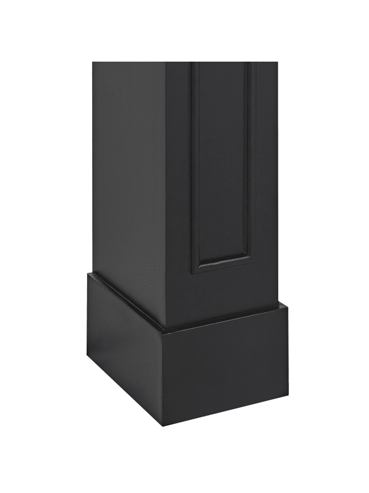Beliani Kaminumrandung BROADWATER in Schwarz - (W) 110 x (H) 96 x (L) 22 cm günstig kaufen onesize