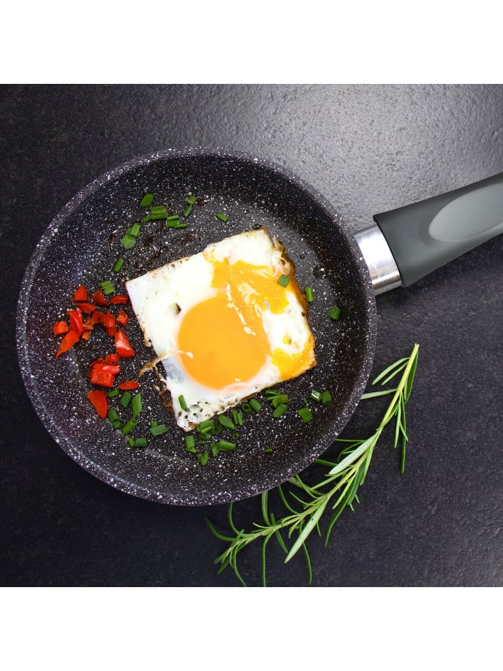 Stoneline Bratpfanne 18  cm | ohne Deckel - Grau in Grau günstig kaufen Ø 18 cm