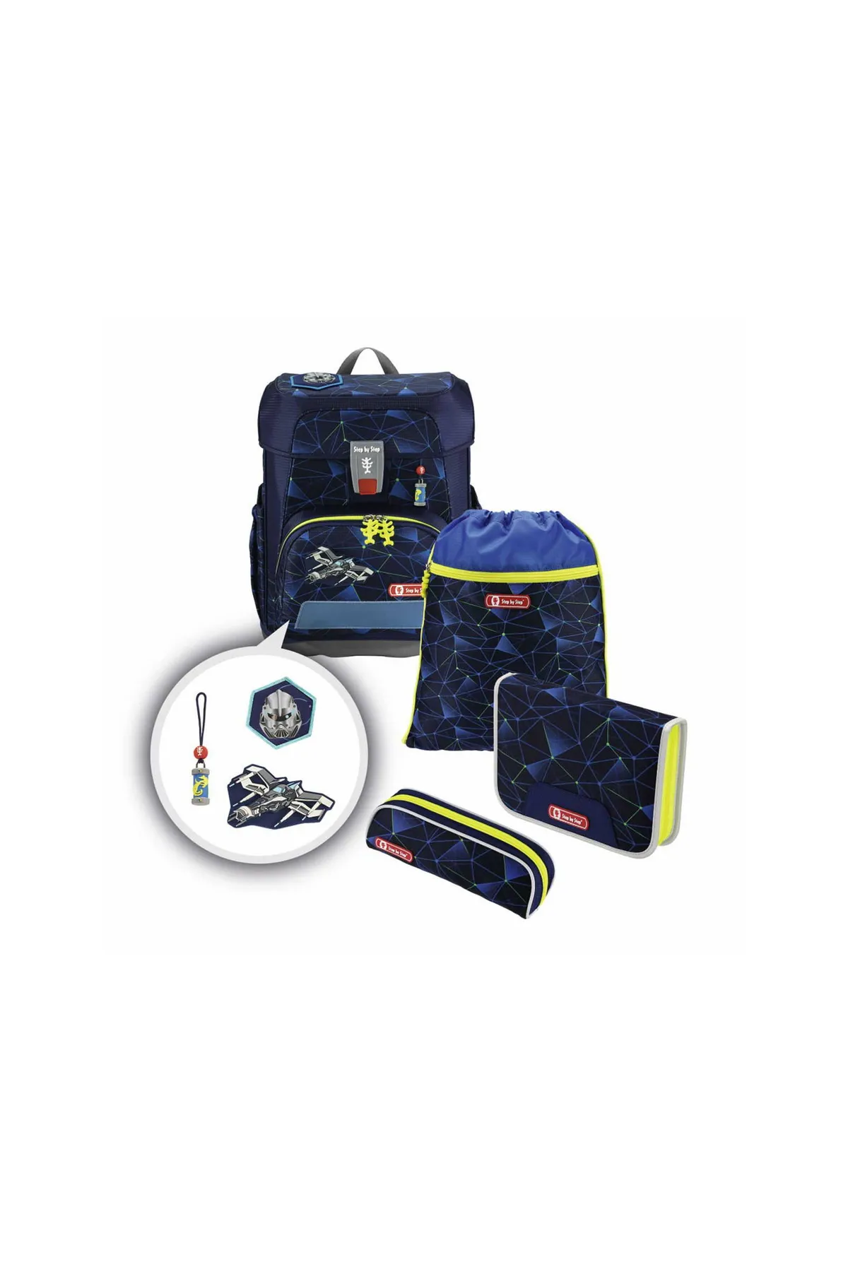 Step By Step  Schulrucksack - Blau - Unifarben