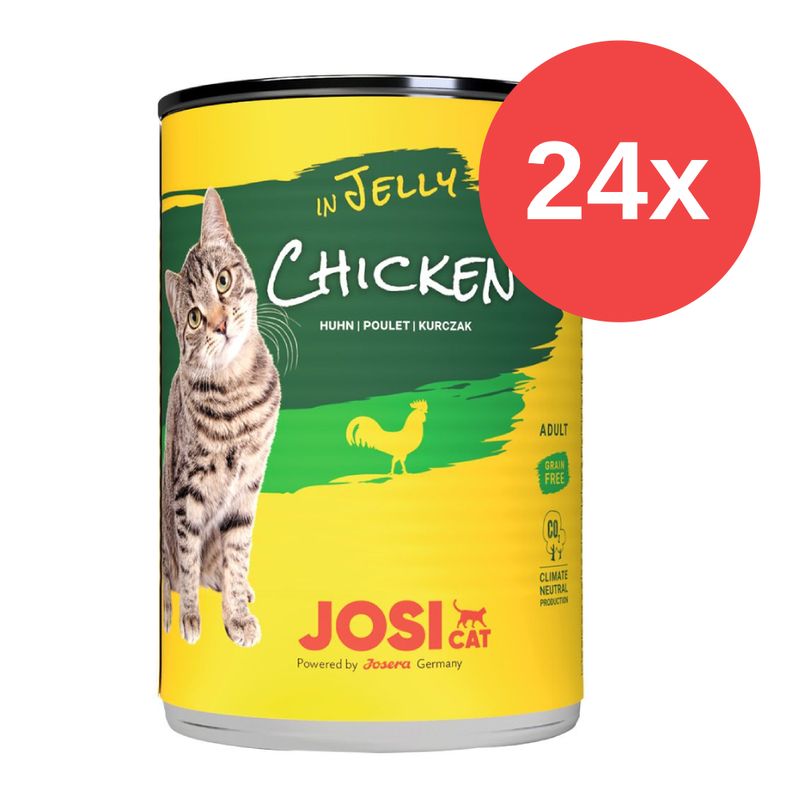 Sparpaket JosiCat Nassfutter in Gelee 24 x 400 g