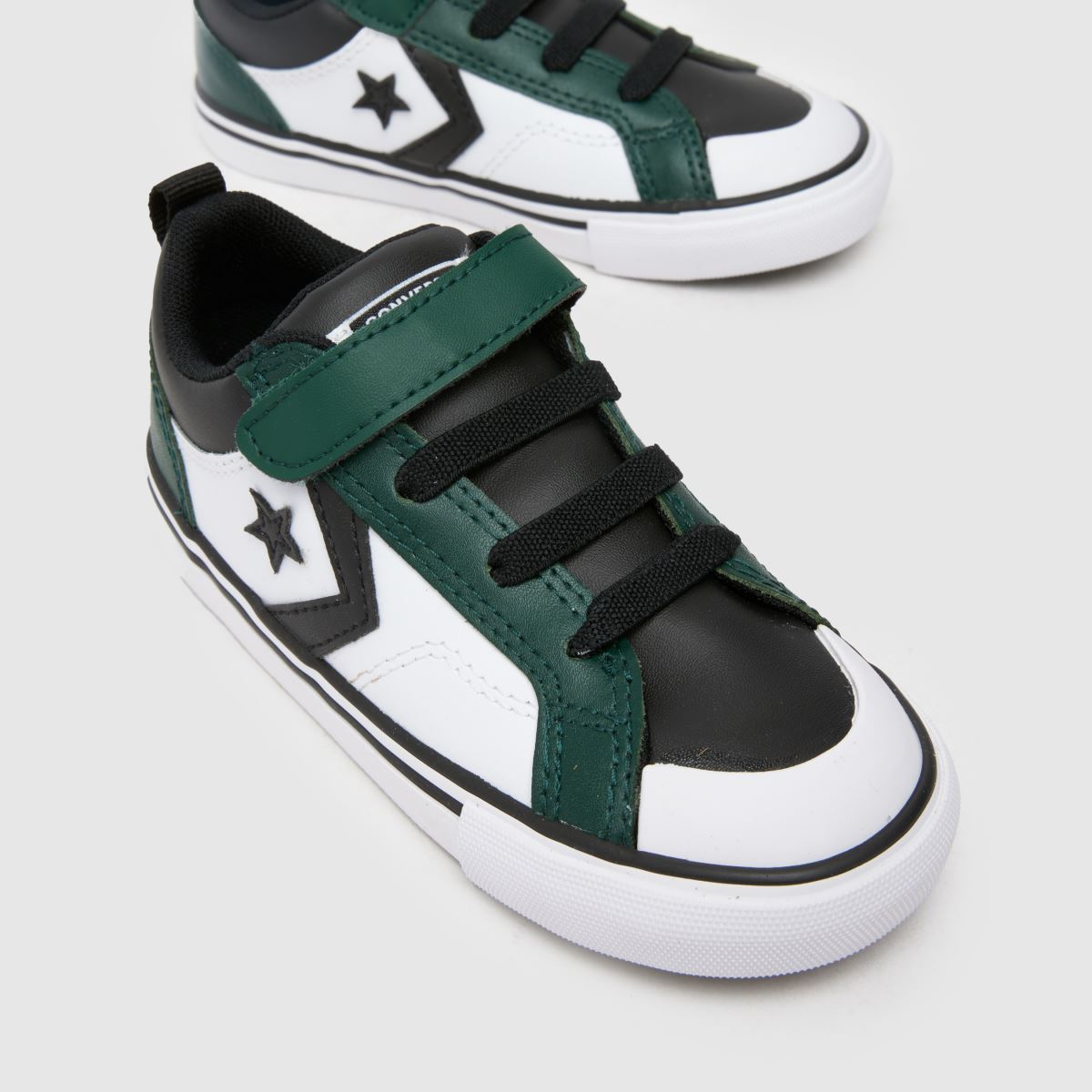 Converse fehér és zöld Pro Blaze Easy-on fiú junior tornacipő