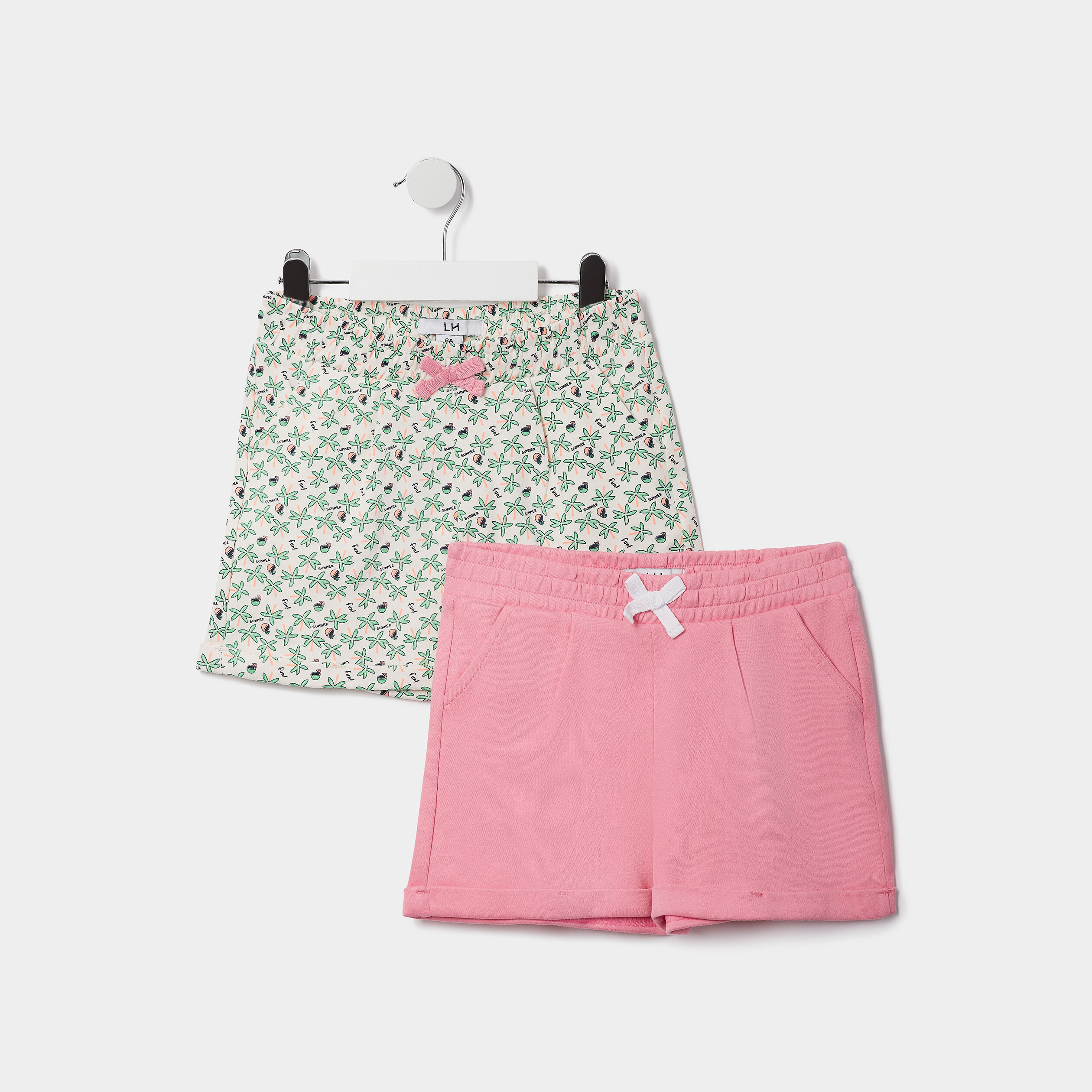 Lot 2 shorts blanc fille | La Halle