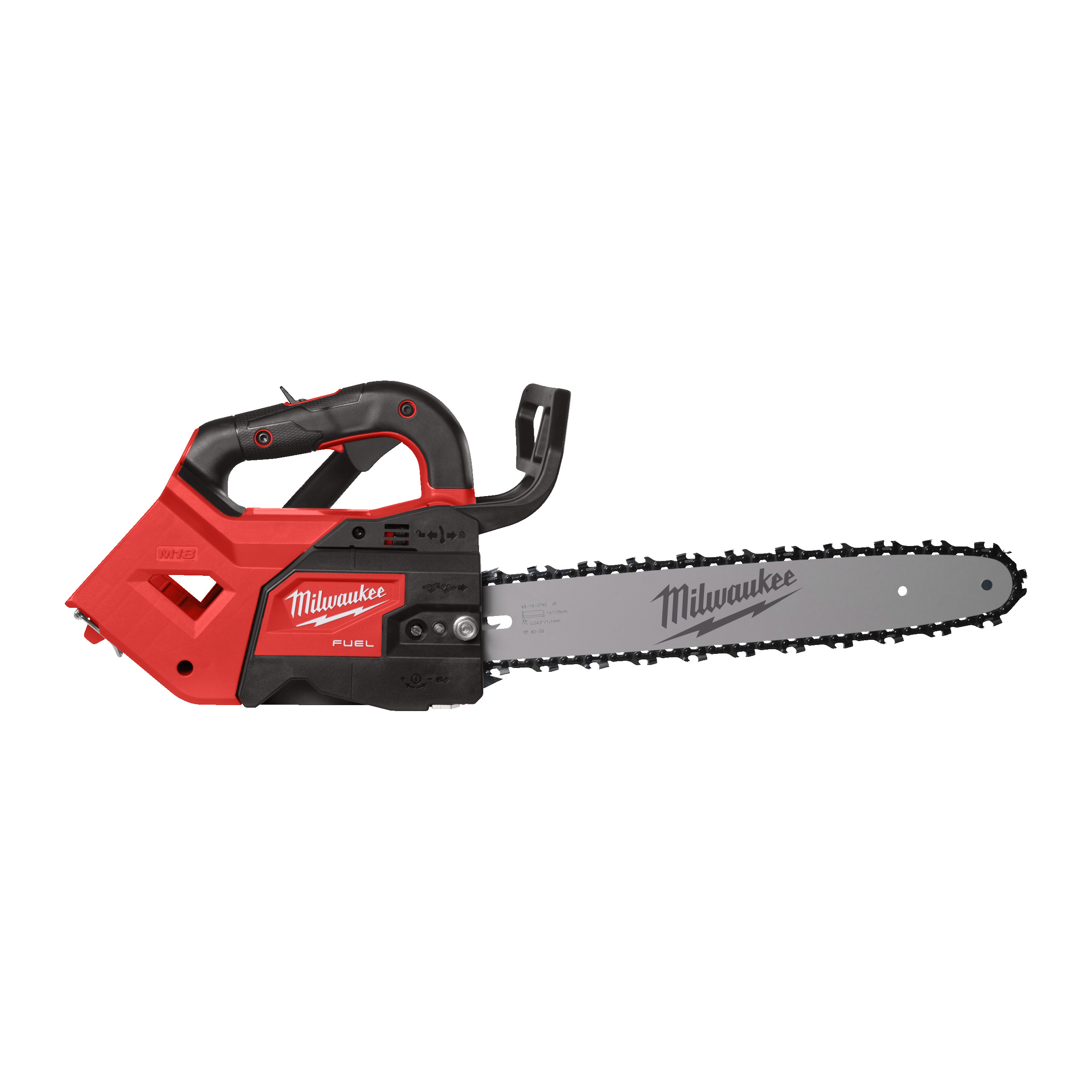Motosega Milwaukee 4933479588 M18 FTHCHS35-0 FUEL™ con impugnatura superiore, 35 cm, 18V, batteria e caricabatterie esclusi.