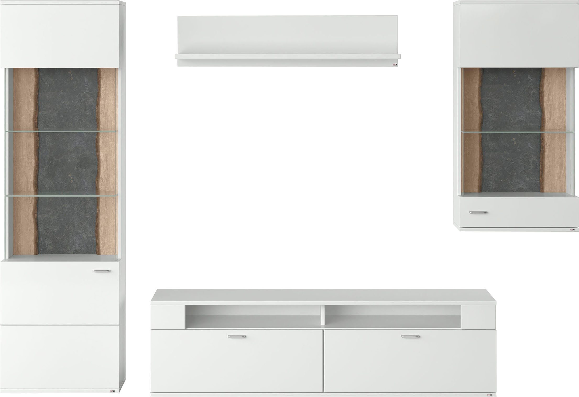 set one by Musterring Wohnwand TACOMA, (Set, 4-St), Typ 04, mit Hängevitrine