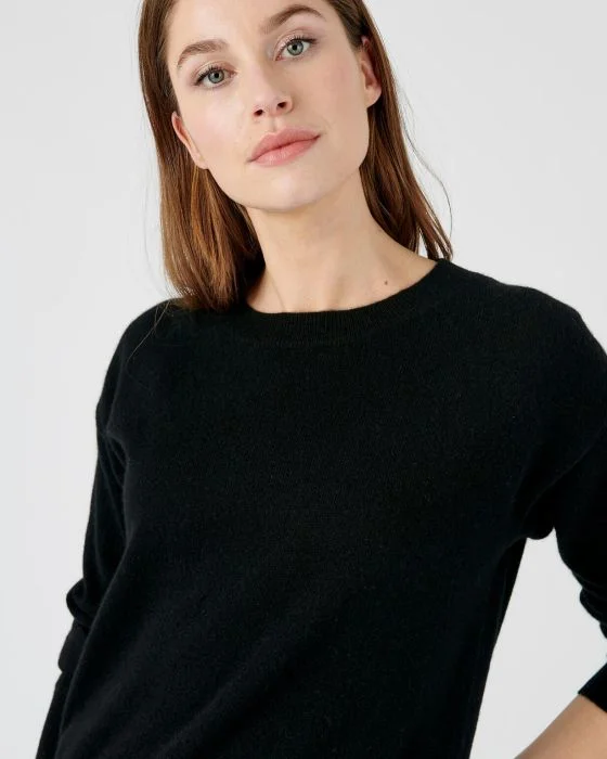 Pull col rond en pur cachemire