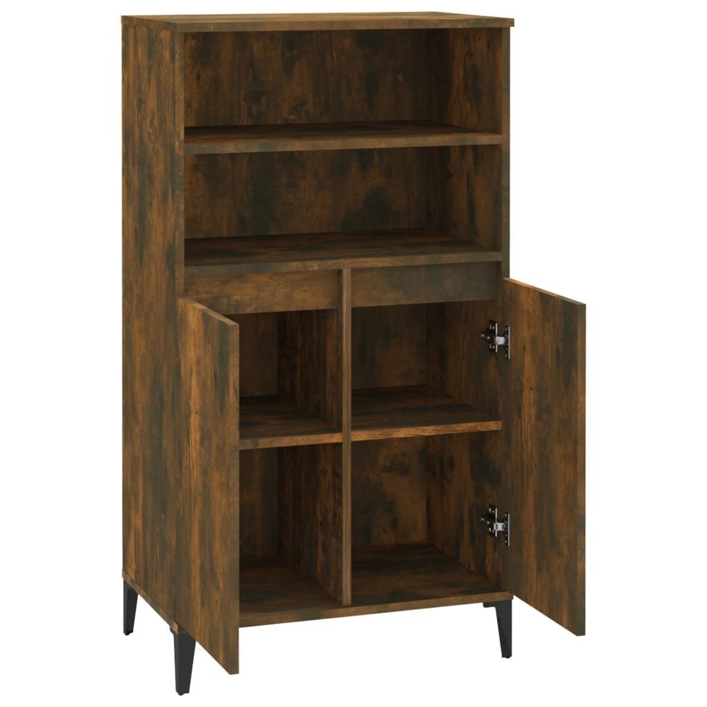 vidaXL Sideboard Highboard Räuchereiche 60x36x110 cm Holzwerkstoff (1 St)