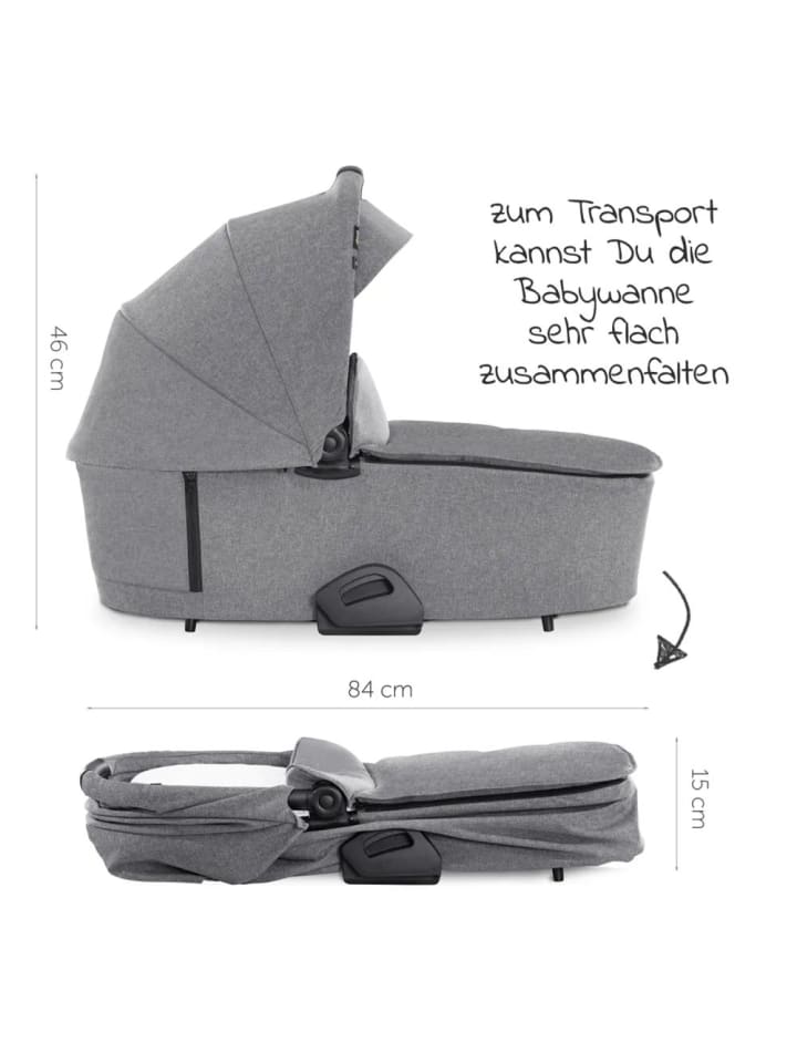 Hauck 4in1 Kinderwagen-Set Vision X Trio Set - inkl. i-Size in grau,silber günstig kaufen onesize