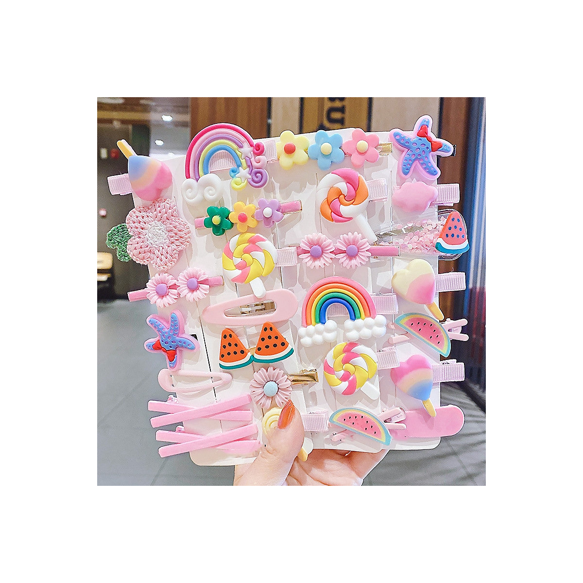 Niedliche Cartoon-Haarnadel für Kinder Kinder-Seitenclip-Haarnadel-Baby-Haar-Accessoires Haarschmuck