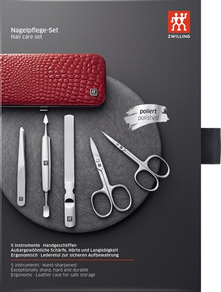 ZWILLING Beauty Classic Nagelpflege-Set - red Maniküre-Set