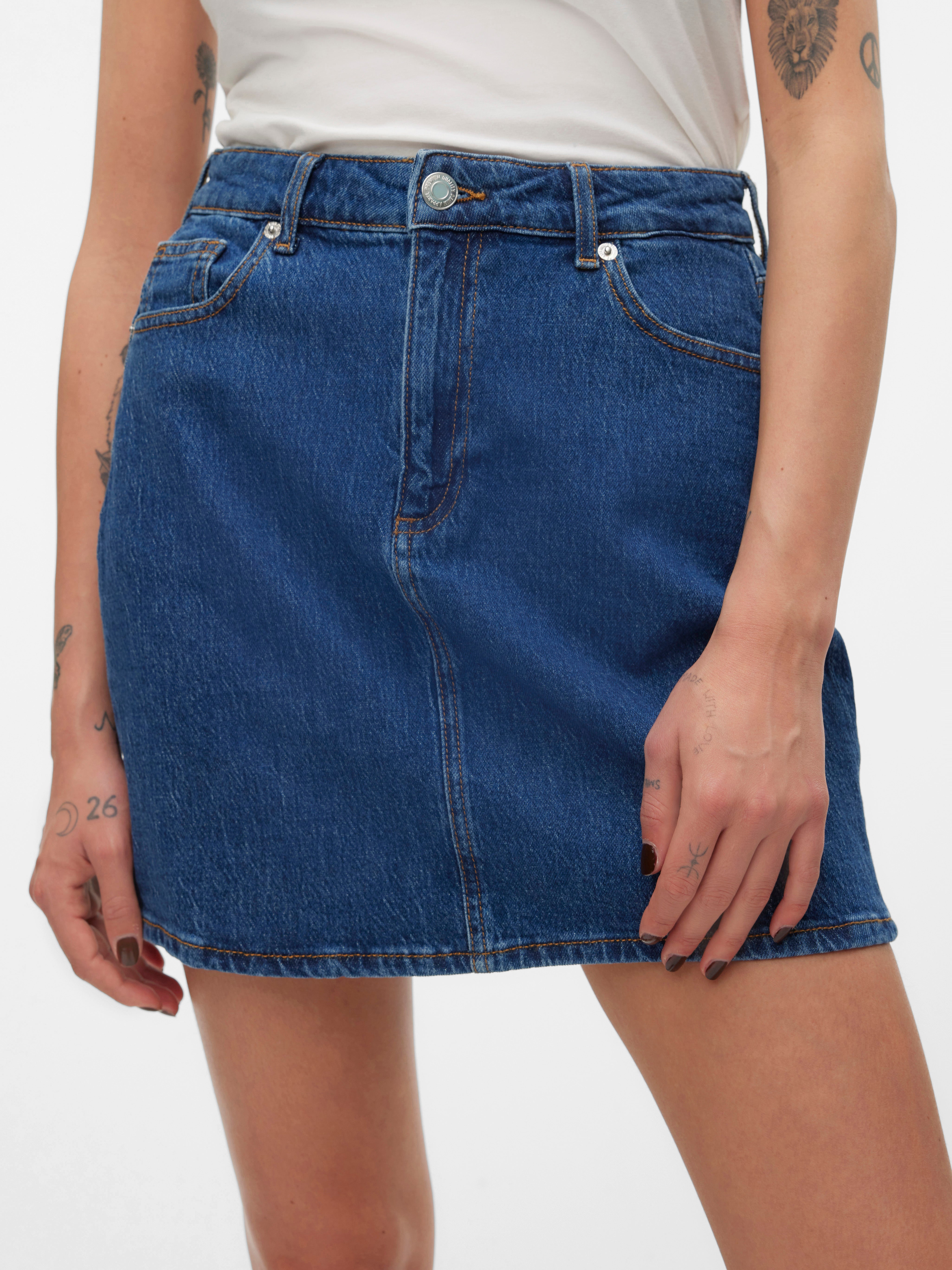 VMTESSA Hohe Taille Kurzer Rock