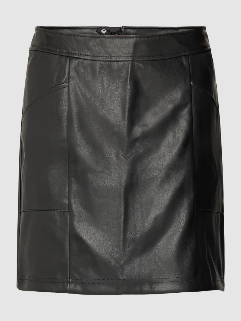 Minirock in Leder-Optik Modell 'SELMA' in schwarz