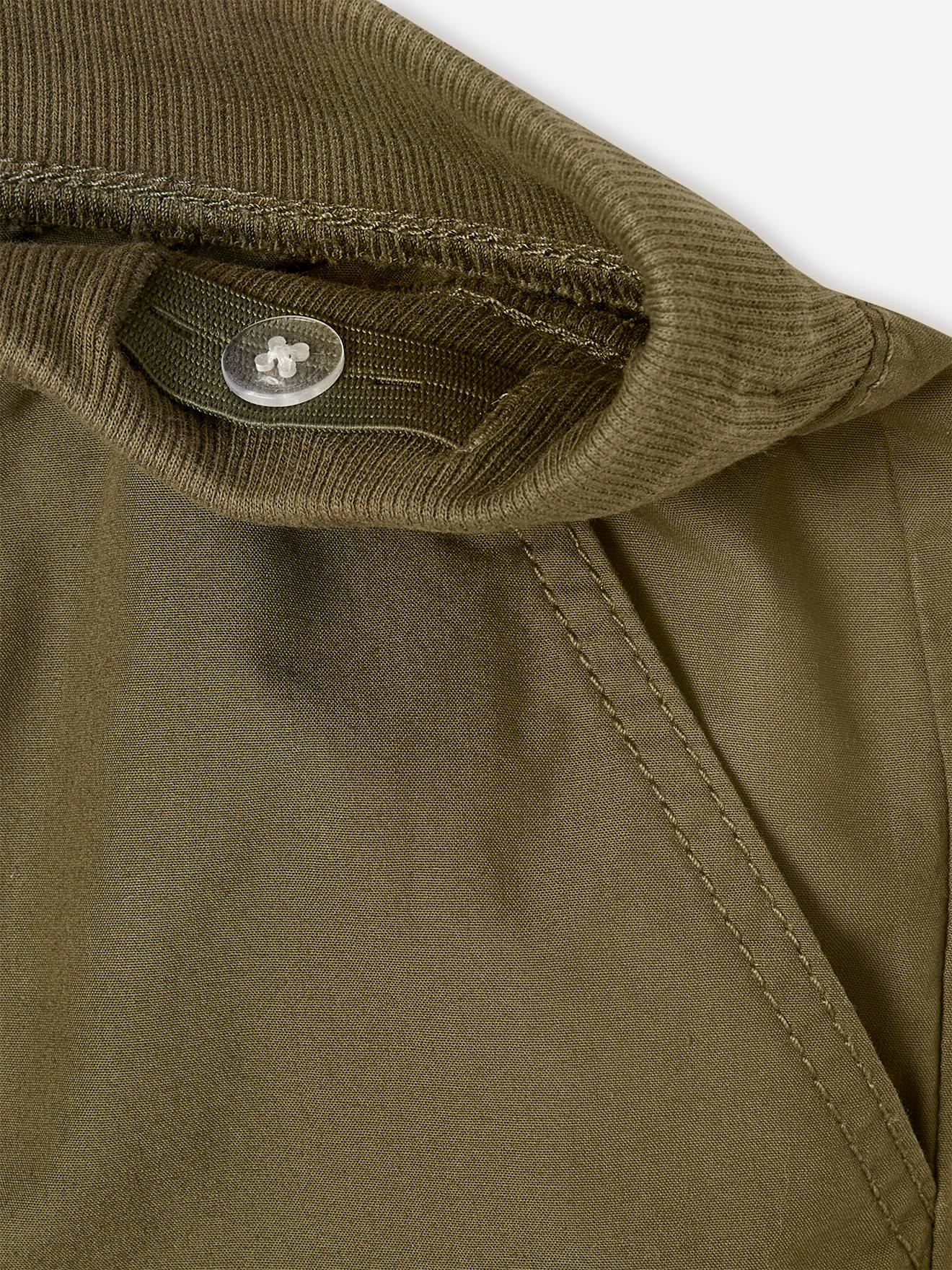 Vertbaudet Jungen 3/4-Shorts mit verstellbarer Länge - olivgrün
