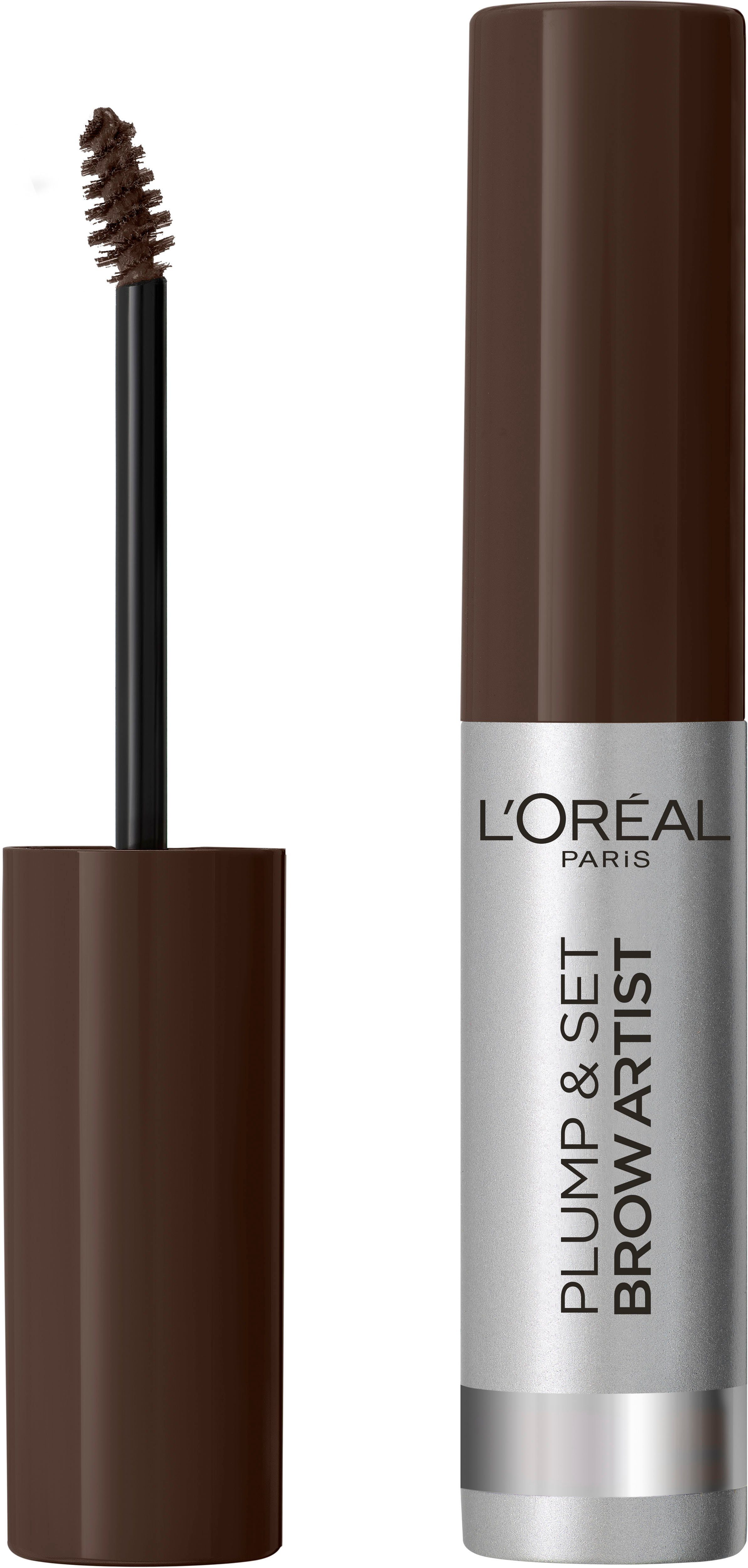 L'ORÉAL PARIS Augenbrauen-Kosmetika Brow Artist Plump & Set, mit Gelformel und Präzisionsbürste, wischfest