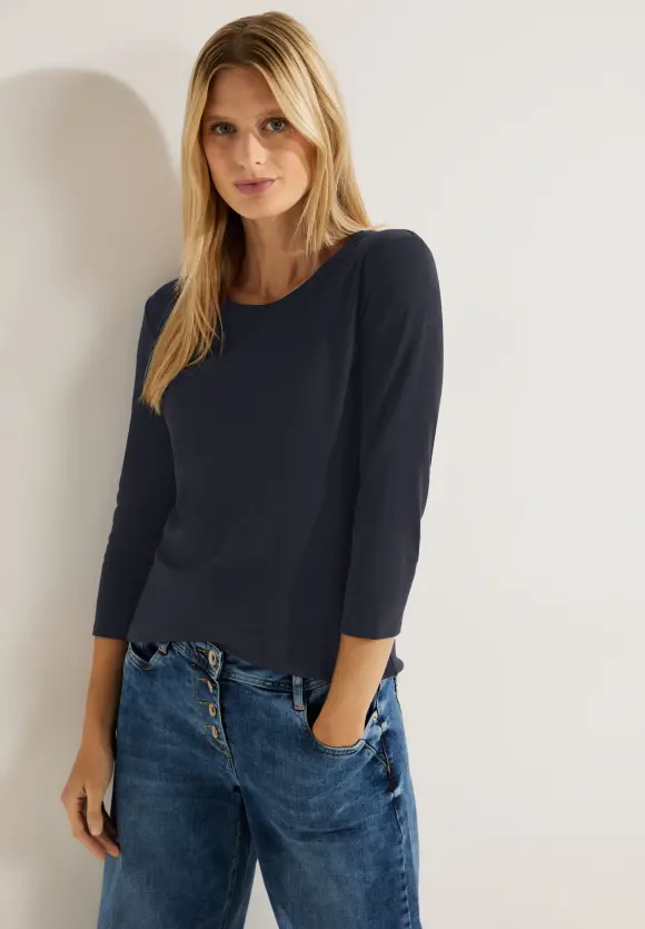 CECIL Basic Shirt mit Rundhals