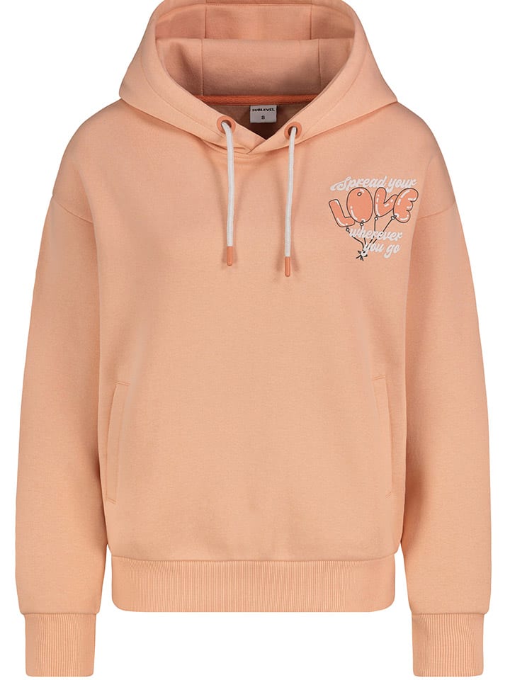 Sublevel Hoodie in Apricot günstig kaufen