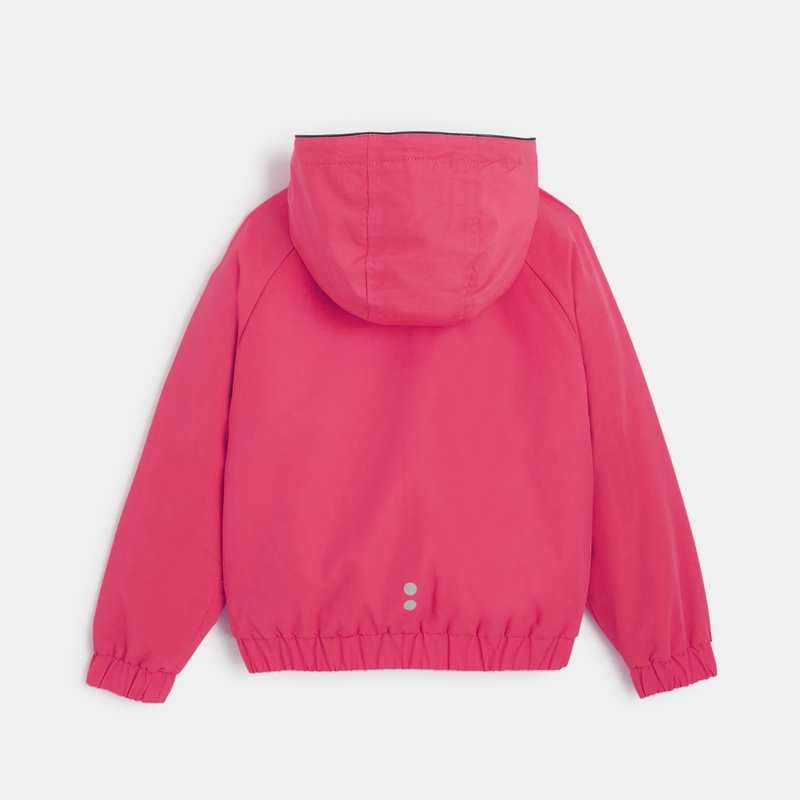Blouson doublé déperlant rose fille
