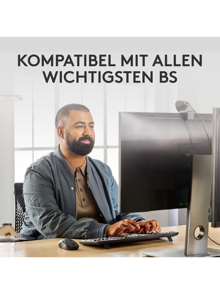 Logitech Logitech Kabelloses Tastatur-Maus-Set MK370 Reichweite bis 10 m in Schwarz günstig kaufen 4,5