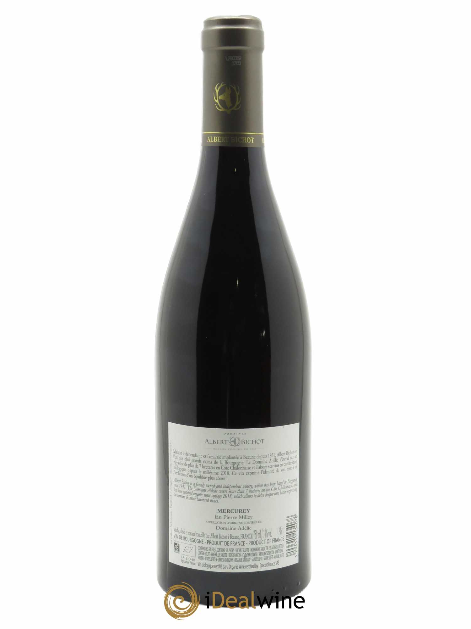 Mercurey En Pierre Milley Adélie - Albert Bichot  2020 - Lot de 1 Bouteille