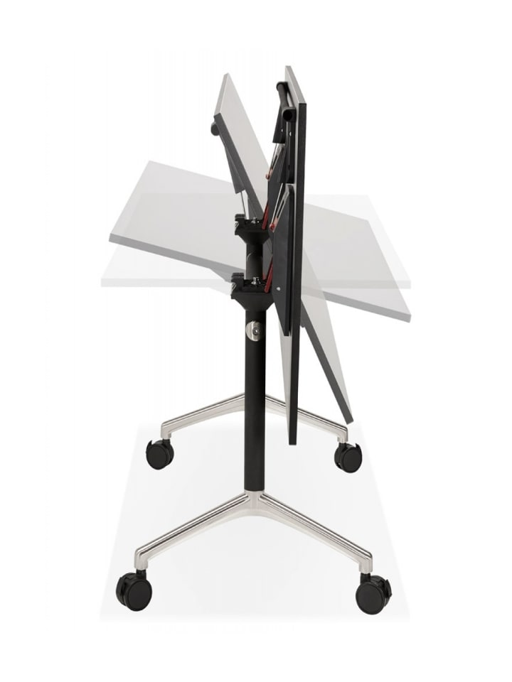 KADIMA DESIGN Klappschreibtisch aus Aluminium mit Melaminholzplatte | Elegant in Schwarz günstig kaufen
