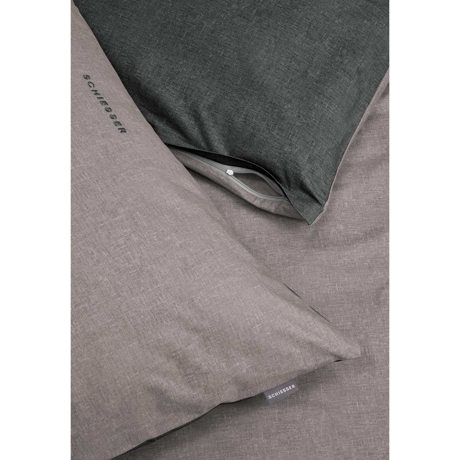 Kissenhülle Doubleface aus feinem Renforcé im 2er-Set (40 x 80cm)
