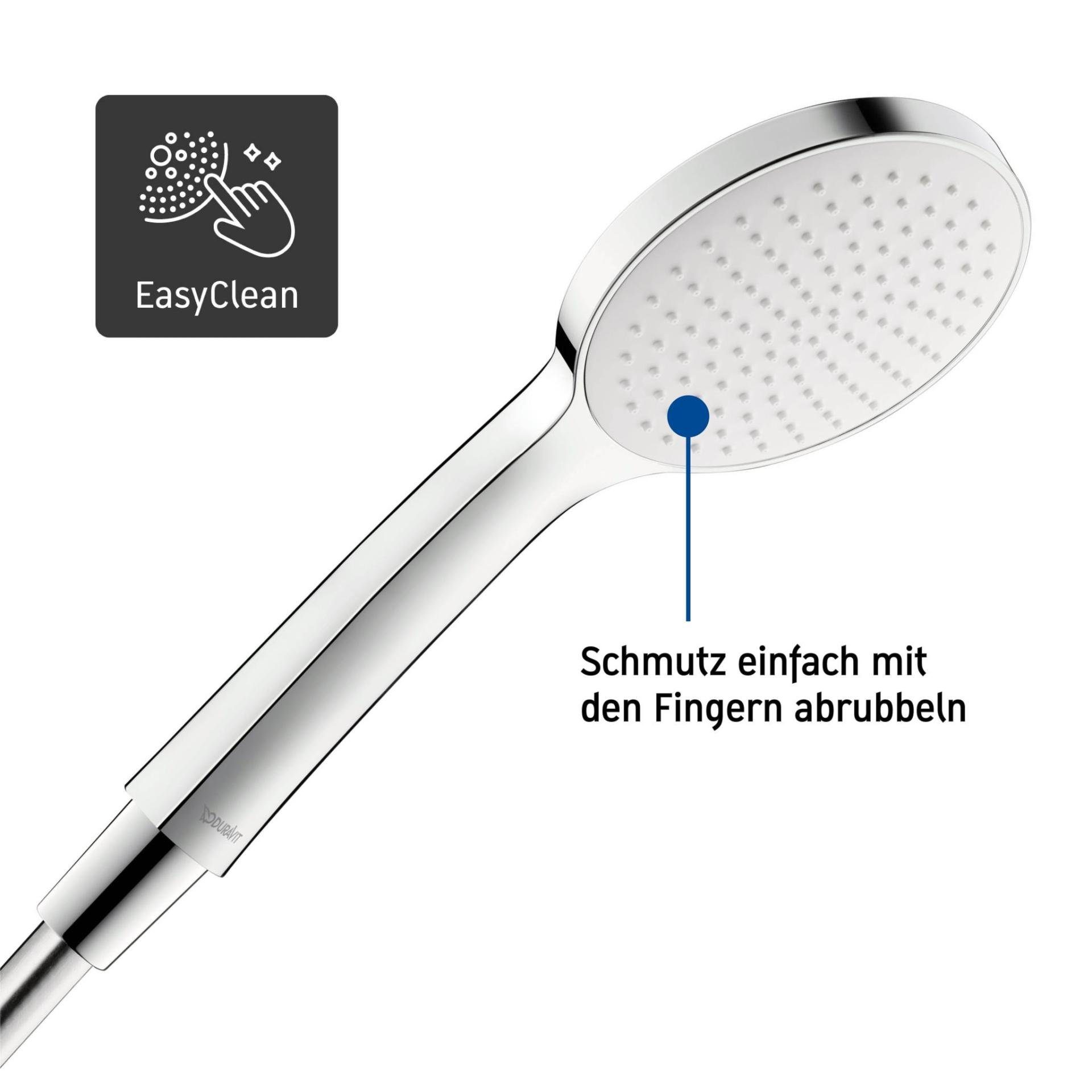 Duravit Brausegarnitur Handbrause 1jet 110 MinusFlow, 1/2 Zoll
