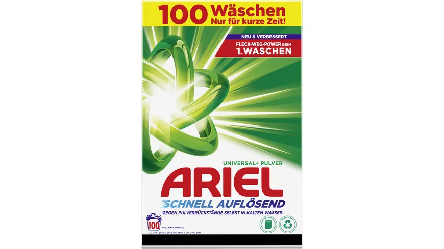 Ariel Universalwaschmittel Pulver schnell auflösend 6 kg