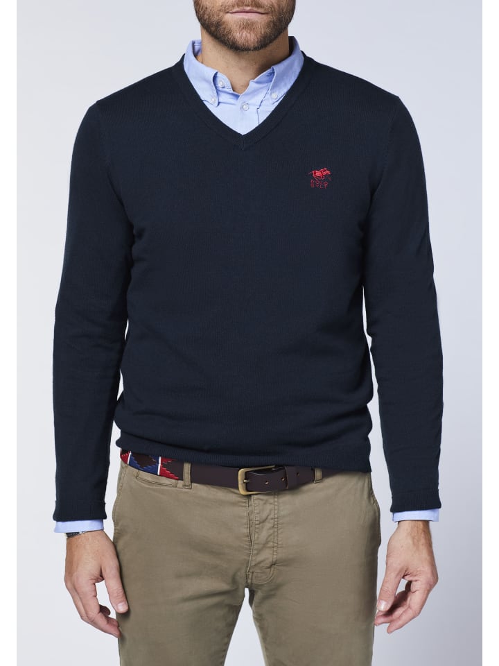 Polo Sylt Pullover in Blau günstig kaufen