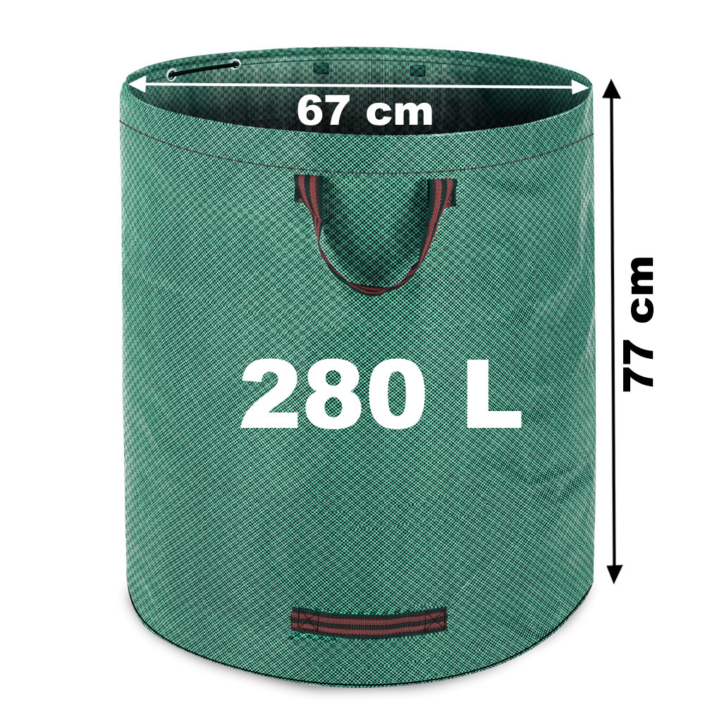 Gardebruk Laubsack 280l 2er Set 77 x 67cm grün