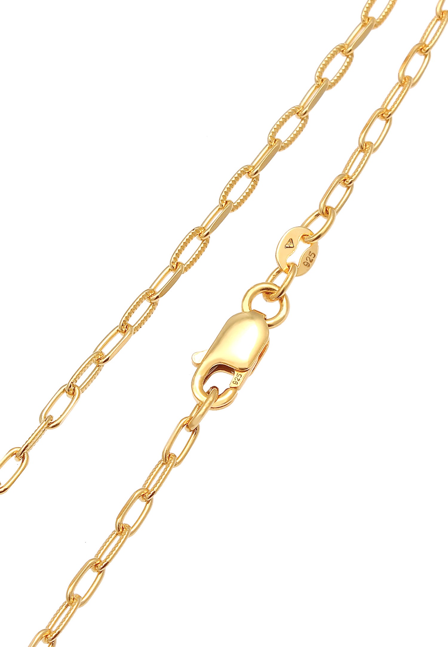 Catena Elli Link da donna, ovale, basic trend in argento sterling 925