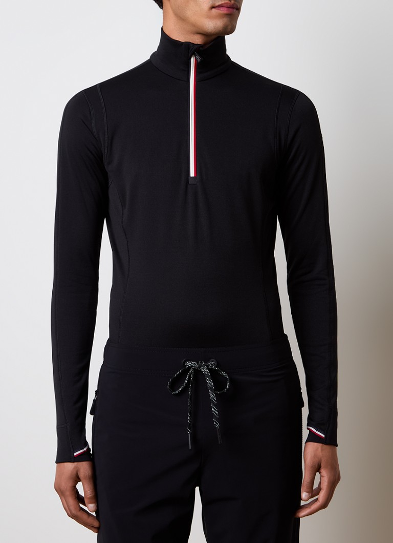 Pulover Moncler Sporty cu fermoar pe jumătate