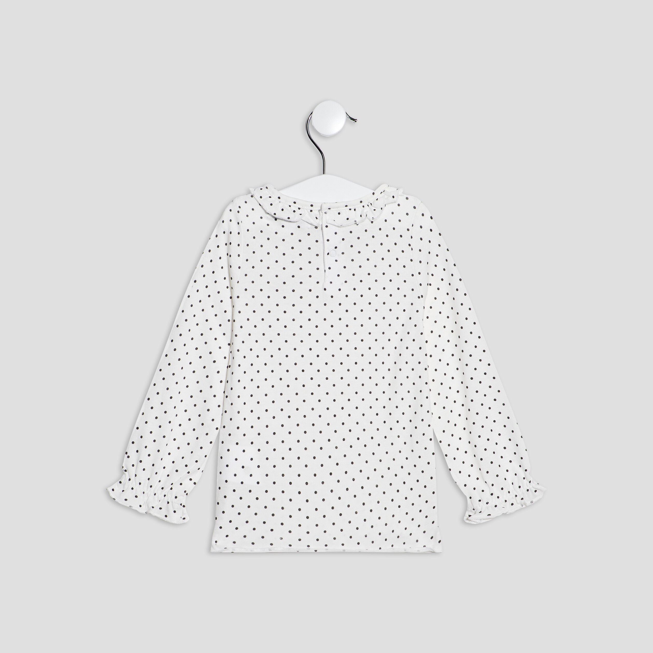 T-shirt manches longues gris foncé bébé fille | La Halle