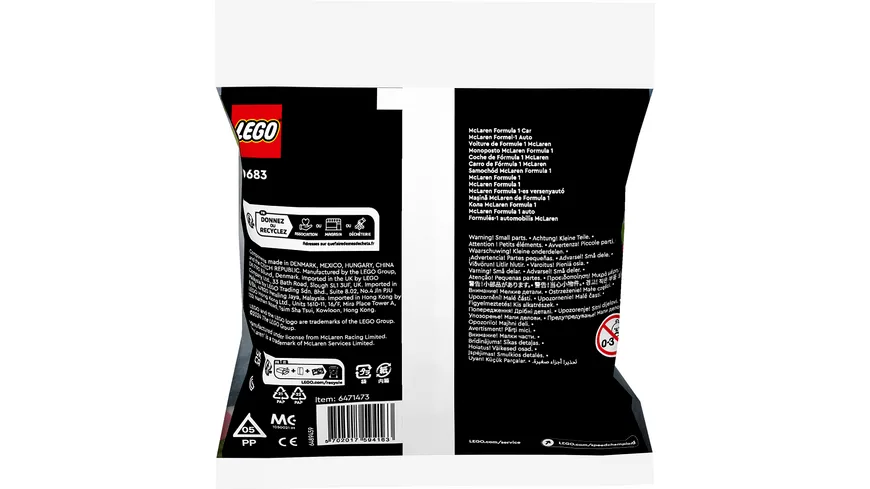 LEGO Speed Champions 30683 McLaren Formel-1 Auto