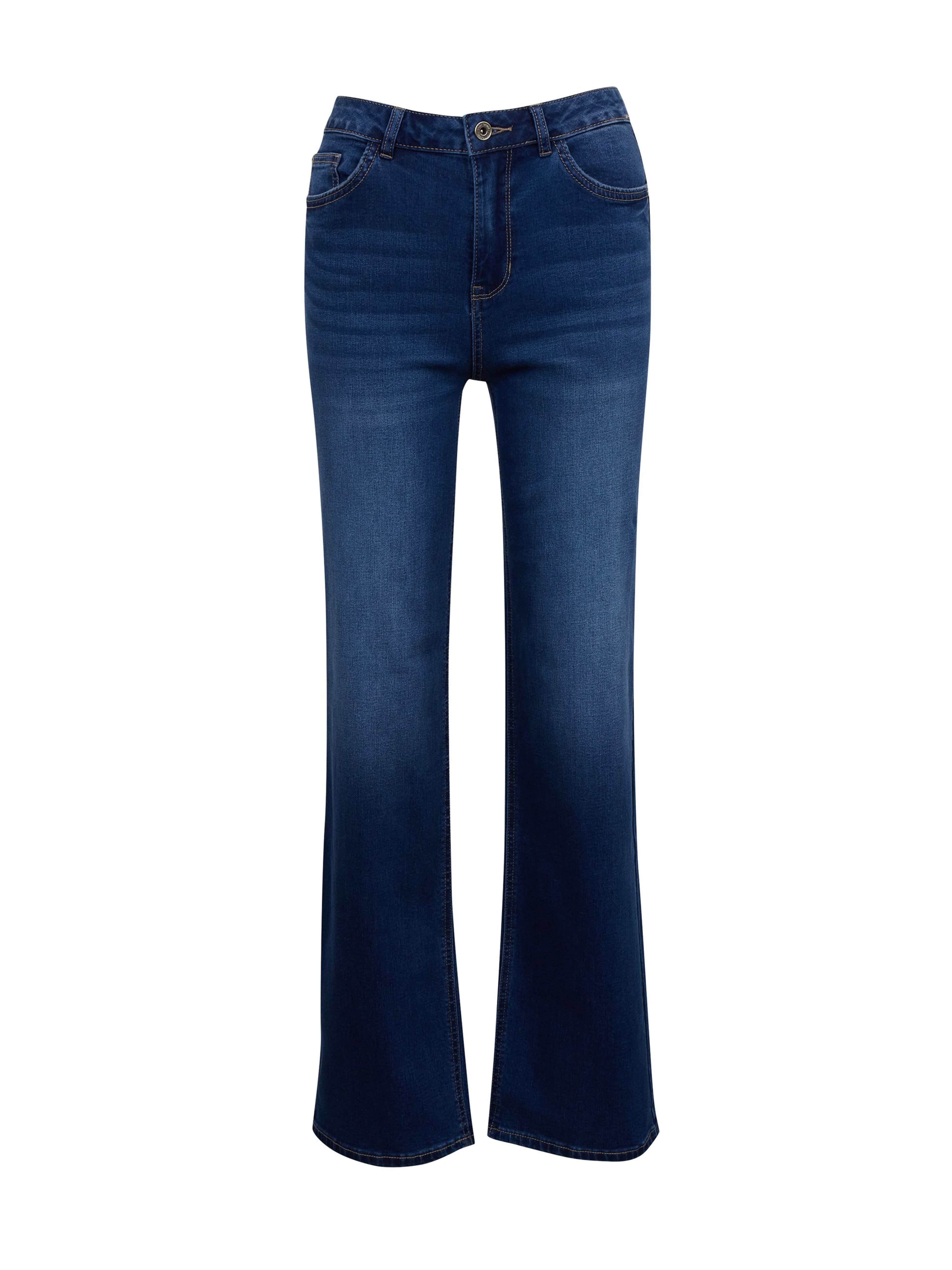 Dunkelblaue Damen-Wide-leg-Jeans ORSAY