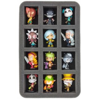 50 mm Half-Size Schaumstoff für 12 Krosmaster Figuren