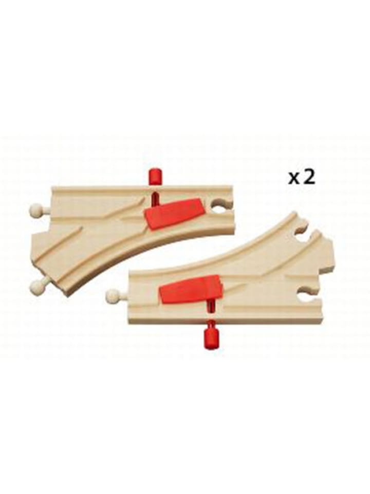 Brio Holzeisenbahn 63334400 Mechanisches Weichenpaar (L1/M1) günstig kaufen onesize