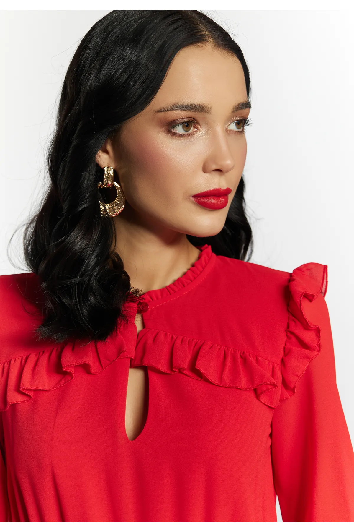 Faina  Kleid - Rot - Basic