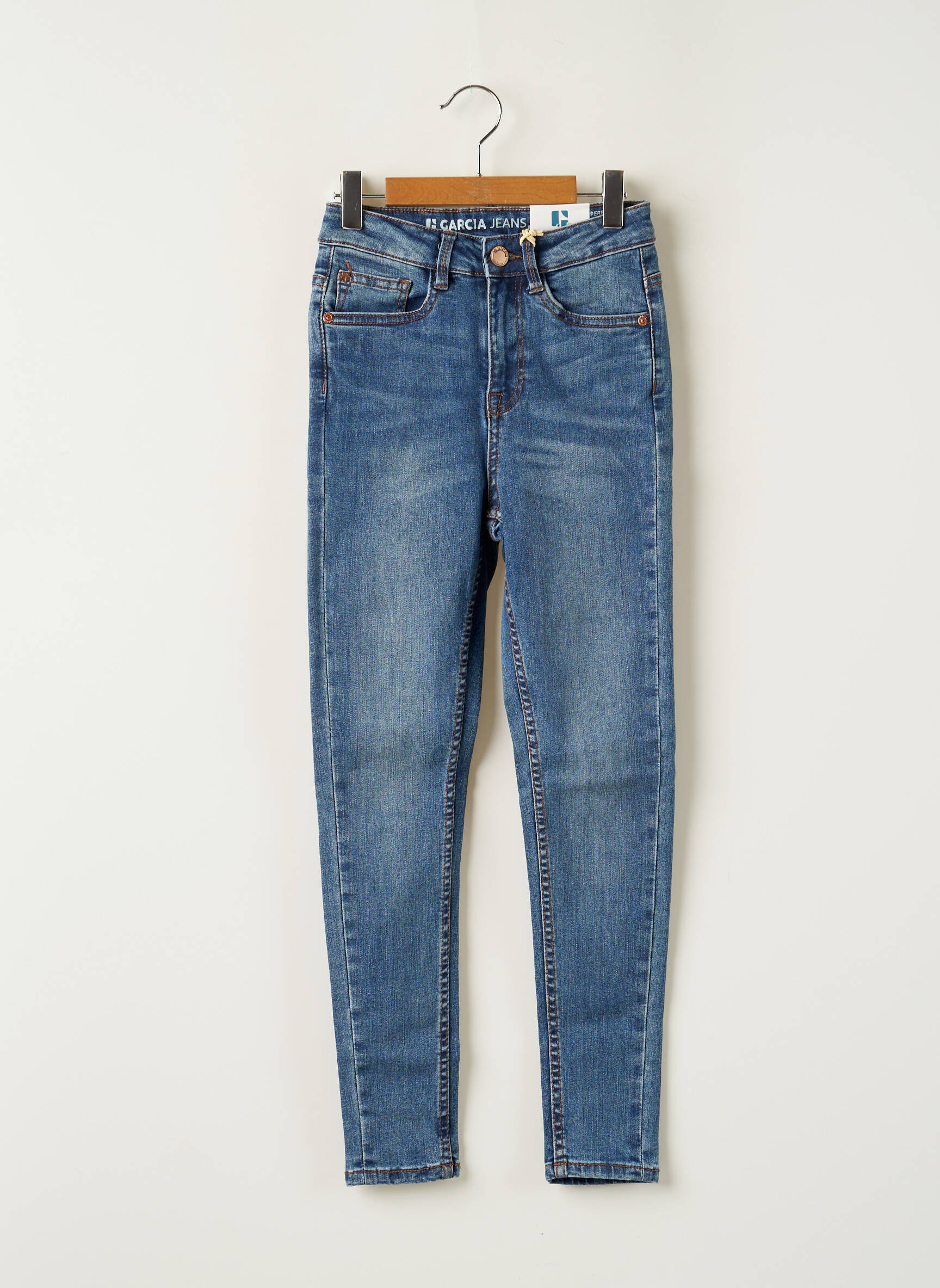 Garcia Jeans Skinny Fille couleur bleu
