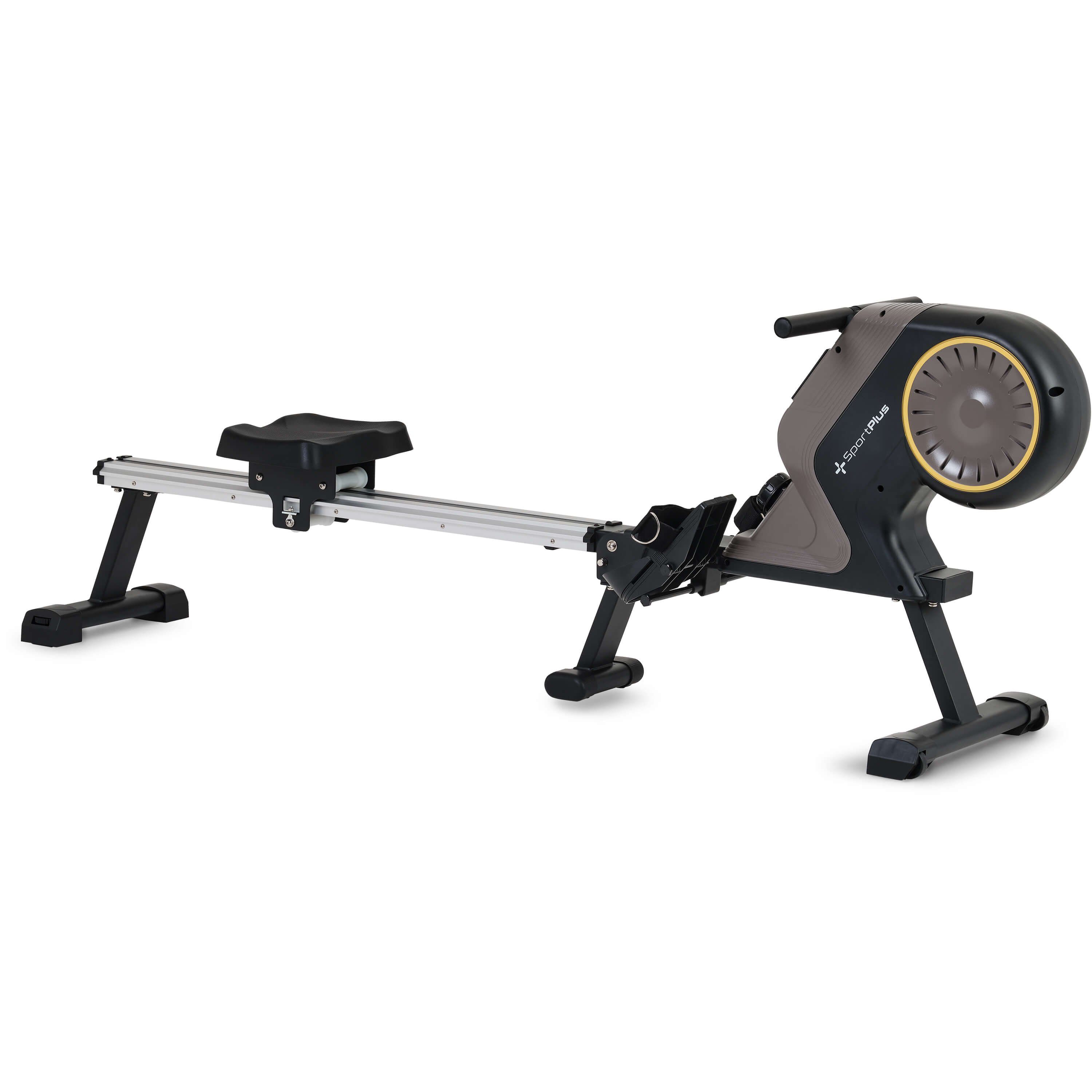 SportPlus Rudergerät SP-MR-1300-B, Rudergerät für Zuhause, Magnetbremssystem, SP-MR-1300-B