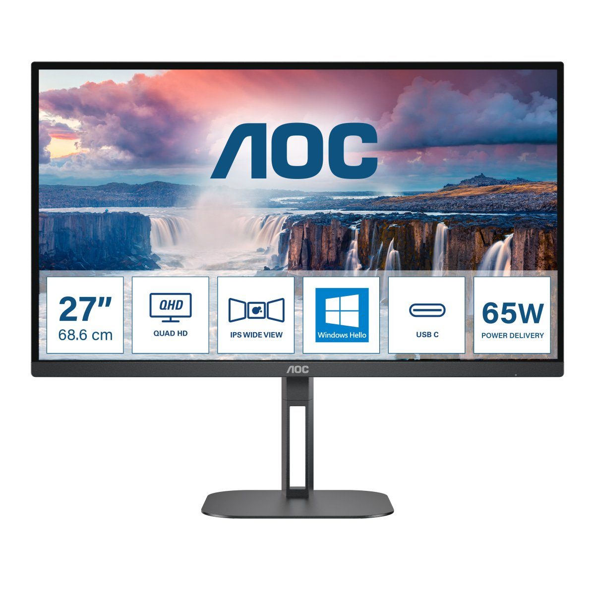 AOC Q27V5N/BK Gaming-Monitor (68,5 cm/27 