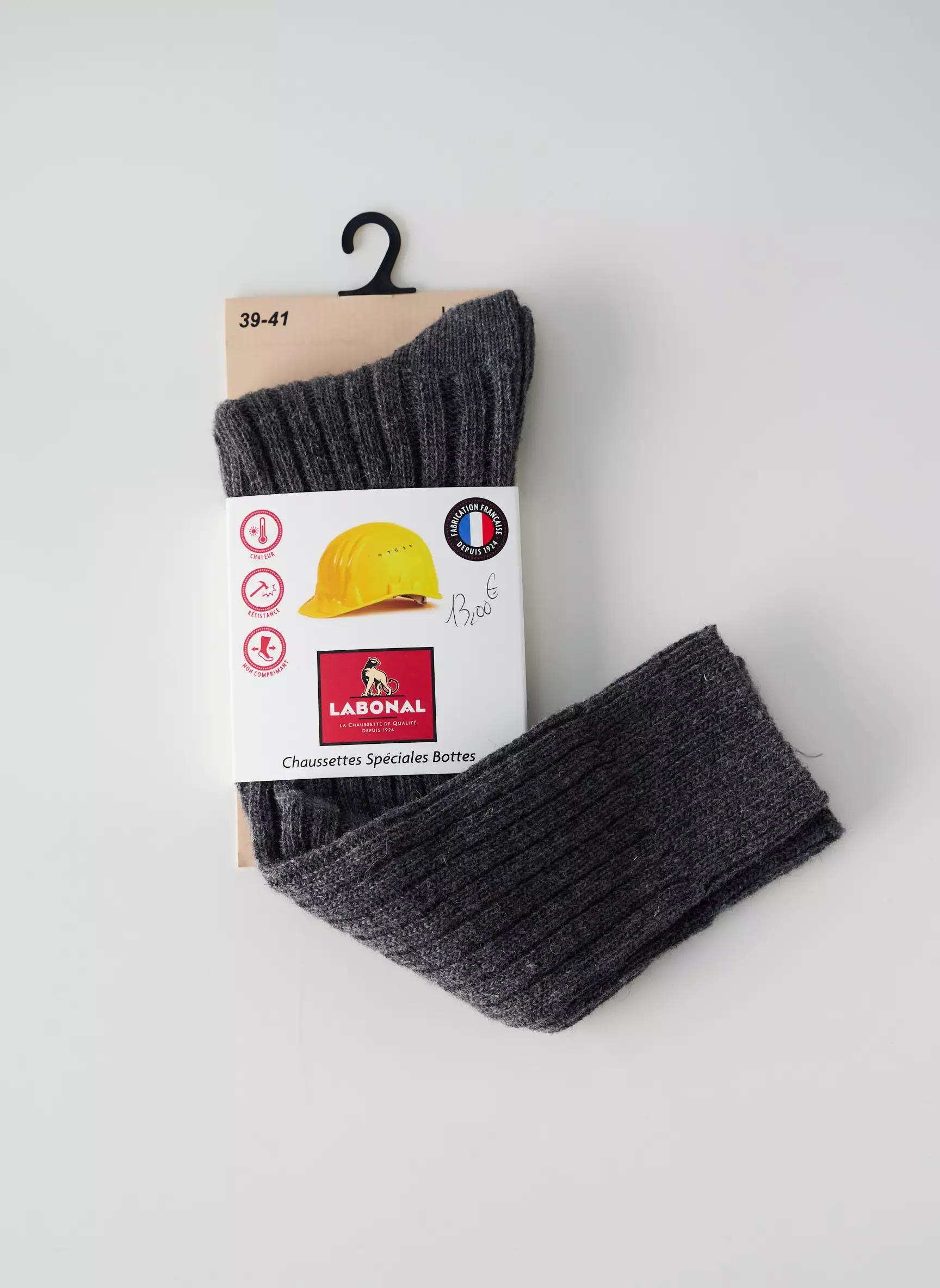 Labonal Chaussette Homme couleur gris