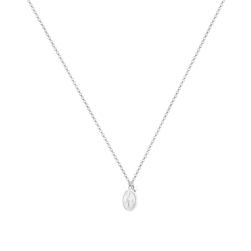 Elli Elli Collier Femme Pendentif Image de la Marianne Unie en Argent Sterling 925 Bijoux