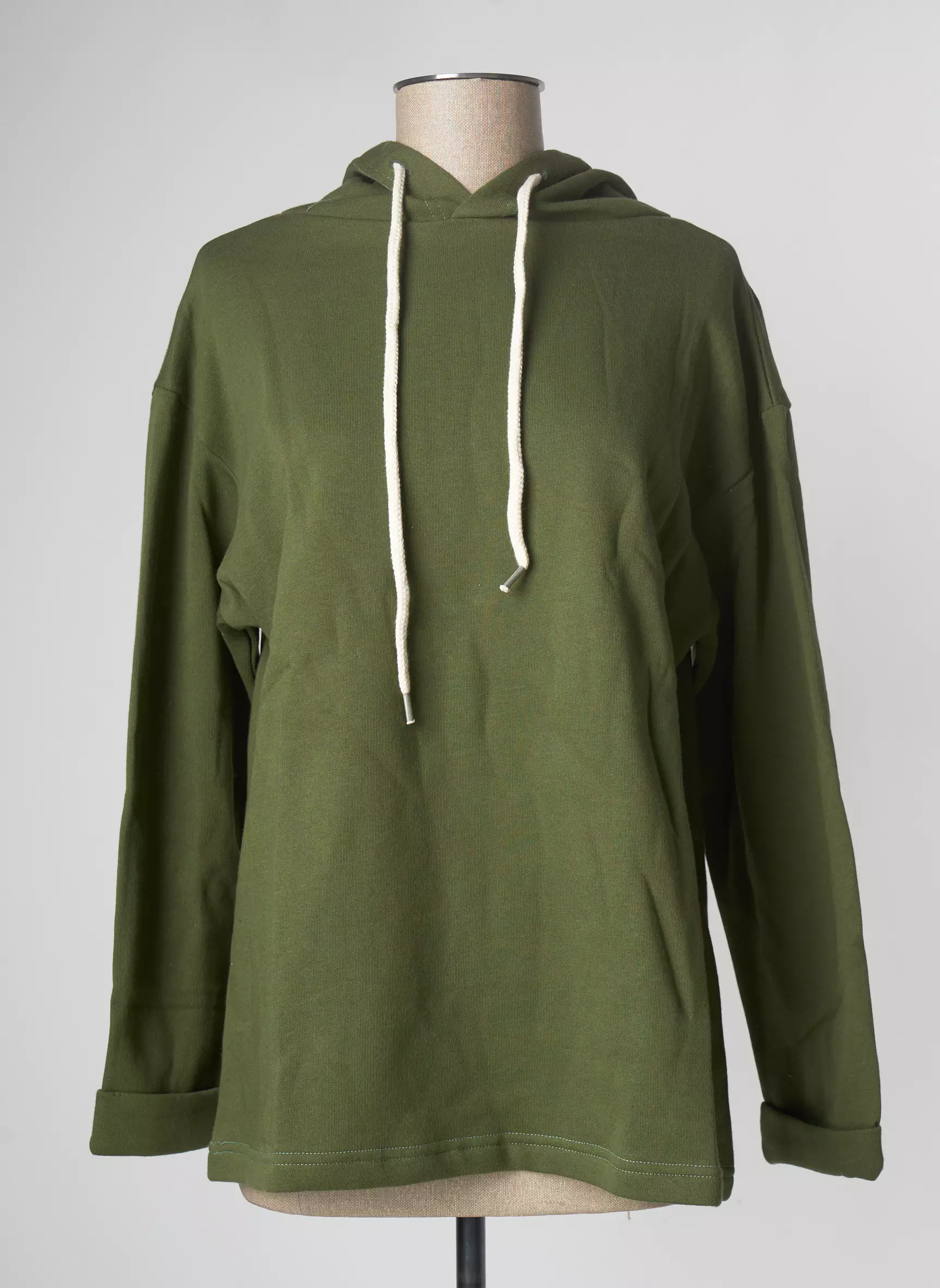 Lazy   Cosy Sweat Capuche Femme couleur vert