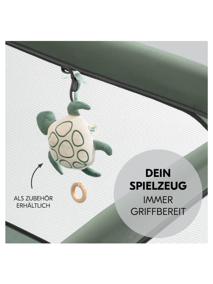Hauck Reisebett & Laufgitter Sleep N Play SQ Set (mit Komfort-Matratze in gruen günstig kaufen onesize