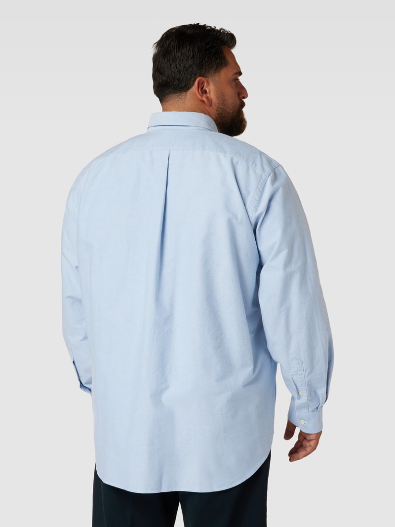 PLUS SIZE Freizeithemd mit Label-Stitching in pink