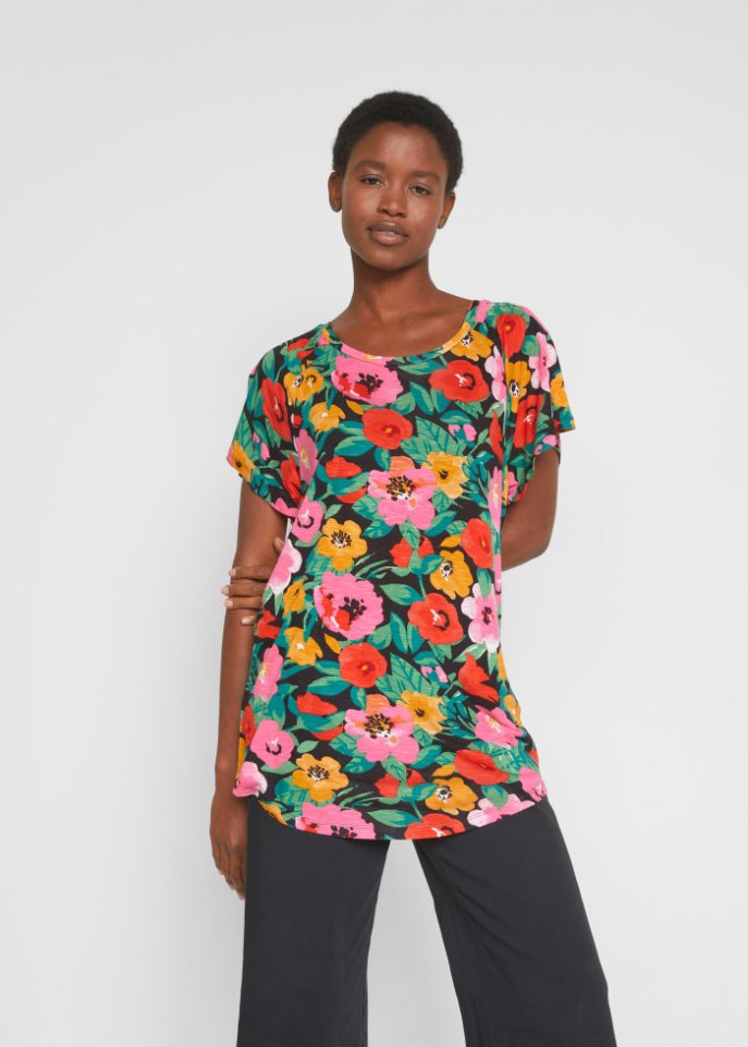 Flammgarn-Shirt mit Flügelärmeln