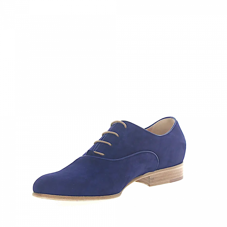 Unützer - Schnürer Veloursleder blau - blau