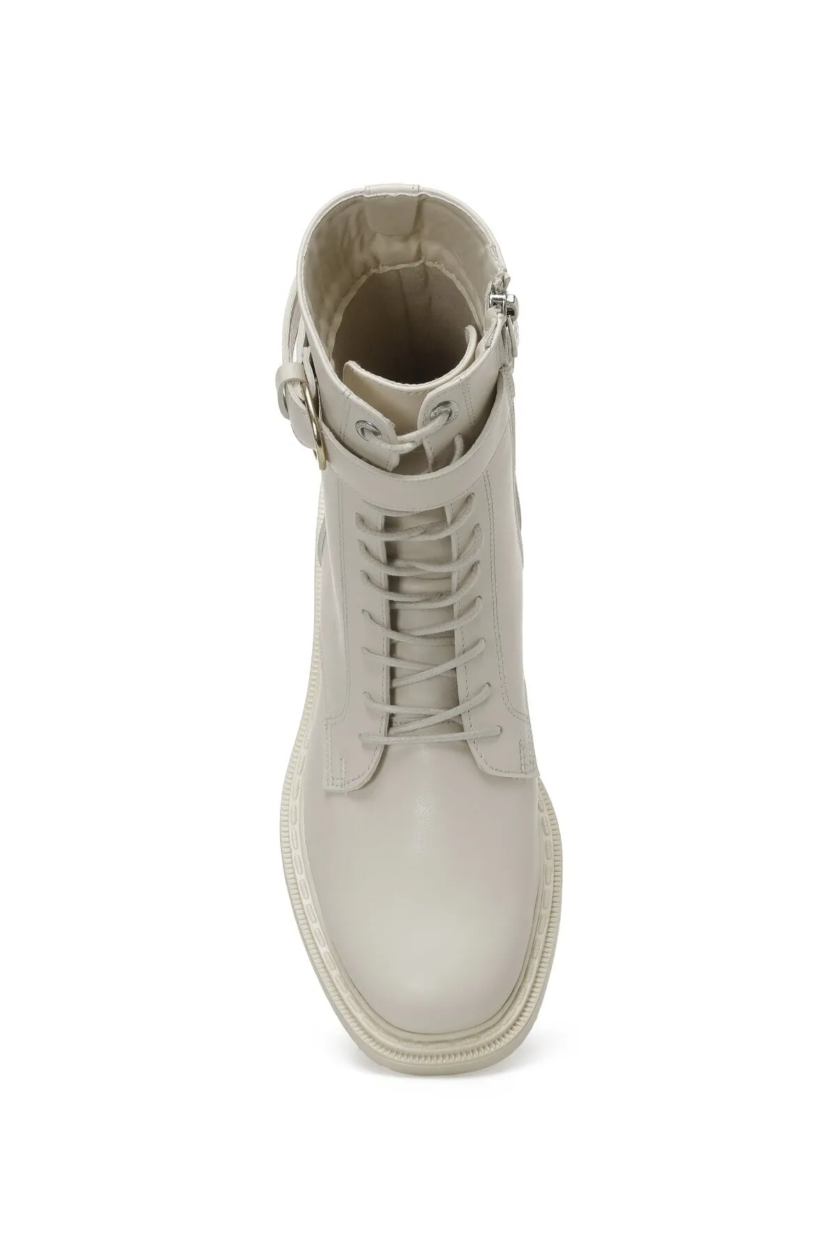 İnci  Damian 2pr Beige flache Stiefel für Damen