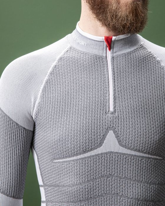 T-shirt col zippé Energy Thermolactyl 4 homme